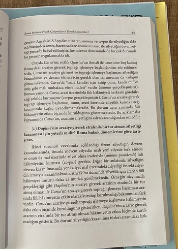  Roma Hukuku Pratik Çalışmaları Kitabı