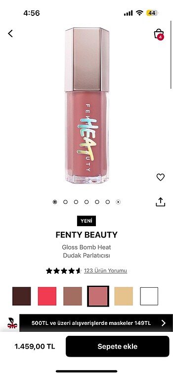 fenty fussy heat gloss