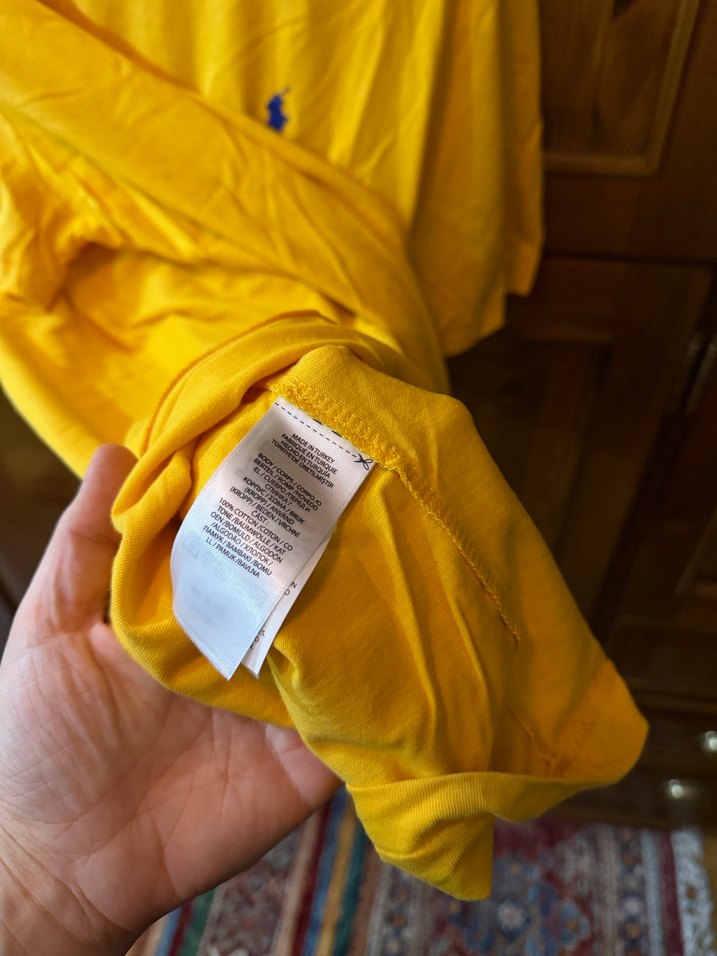 Sarı Erkek Ralph Lauren Polo Tişört - Görsel 3
