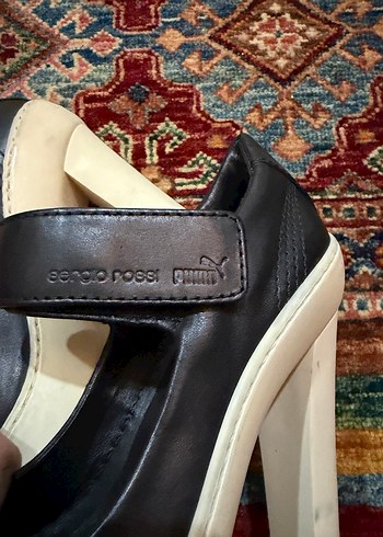 Sergio Rossi x Puma Siyah Platform Topuklu Ayakkabı - Görsel 3