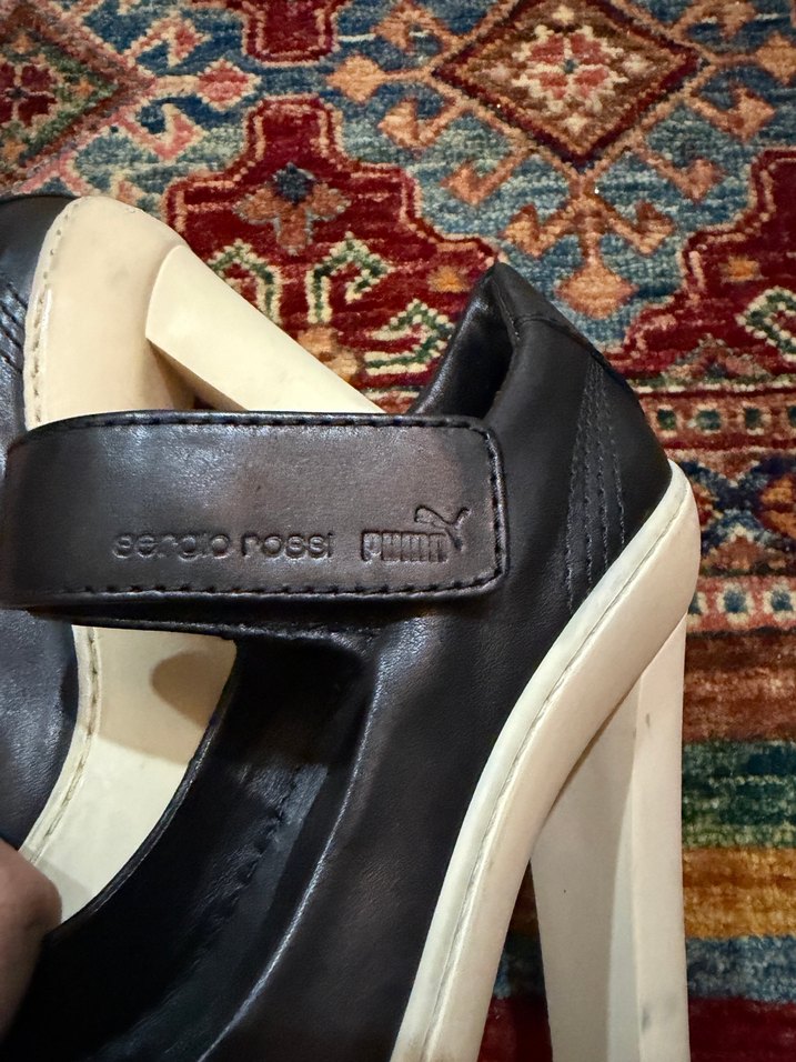 Sergio Rossi x Puma Siyah Platform Topuklu Ayakkabı - Görsel 3