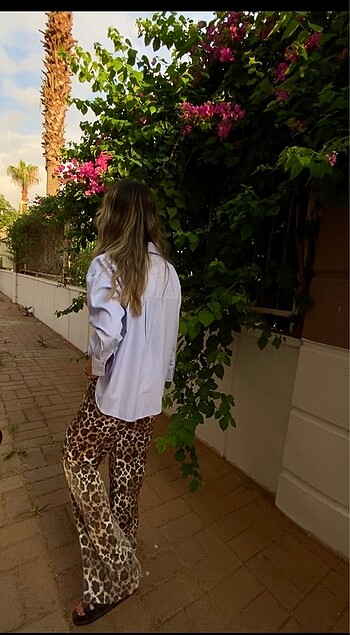 LEOPAR PARLAK PANTOLON