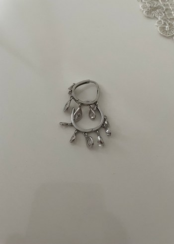 Beden Minimalist Mini Beyaz Boncuklu Gümüş Halka Küpe