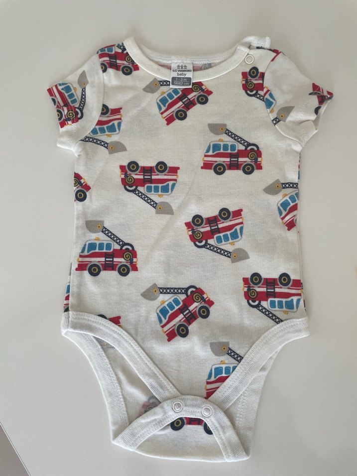 Erkek Bebek Renkli Baskılı Kısa Kollu Body - Görsel 2