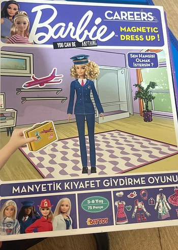 Barbie Manyetik Kıyafet Giydirme Oyunu