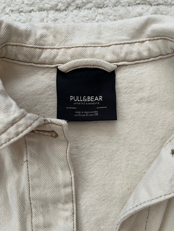Pull and Bear Düğmeli Bej Kadın Ceket - Görsel 2