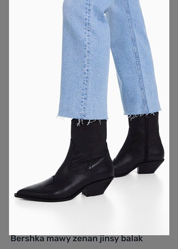 Bershka crop flare jean Pantolon - Görsel 3