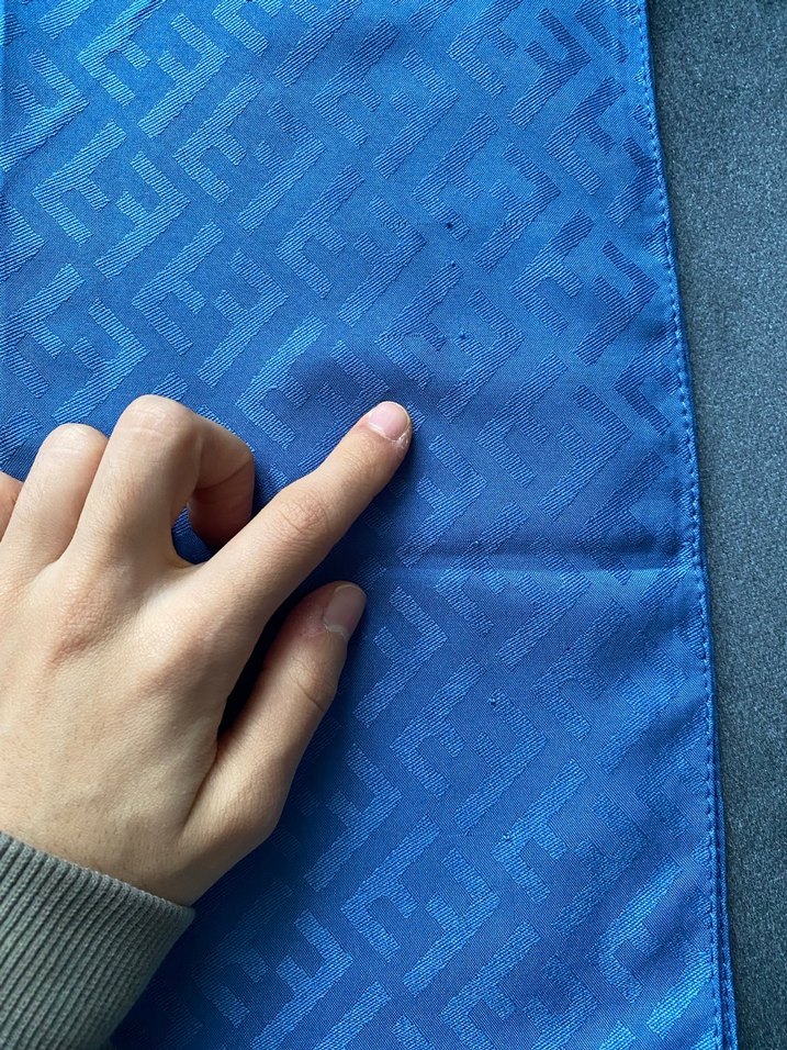 Fendi logolu jakar Şal - Görsel 3