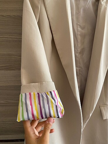 36 Beden Bej Blazer Ceket