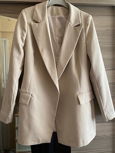 Bershka Bej Blazer Ceket