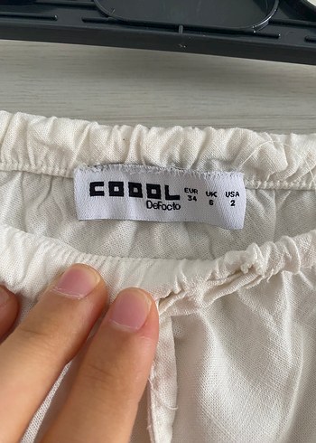 Defacto Beyaz Keten Etek - Görsel 3