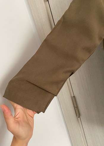 Koton Koton Kadın Haki Yakasız Blazer Ceket
