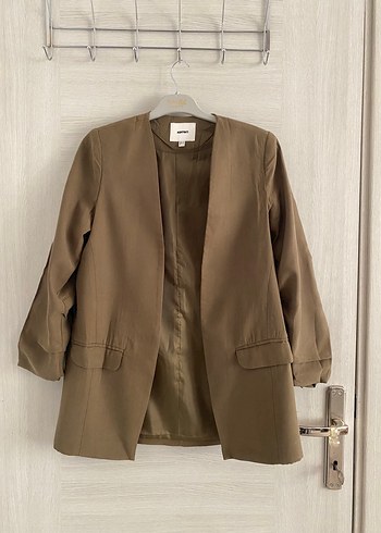 Koton Kadın Haki Yakasız Blazer Ceket