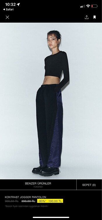 zara jogger pantolon