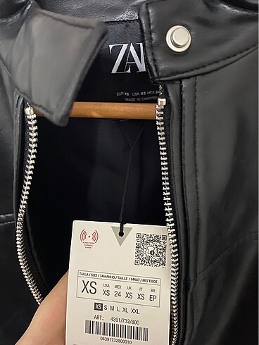 xs Beden zara deri ceket