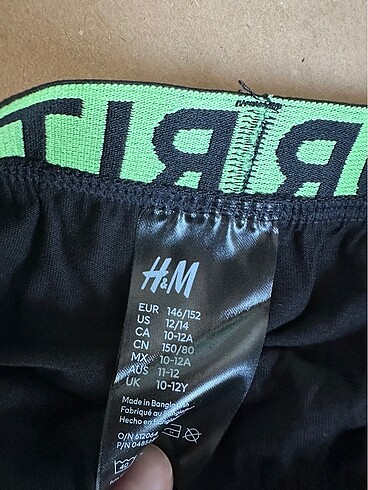 11-12 Yaş Beden H&M Erkek Çocuk Kulot
