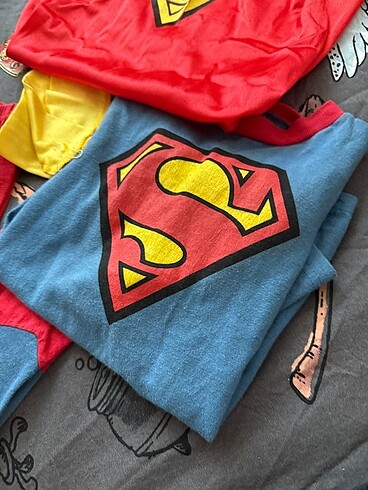 6 Yaş Beden çeşitli Renk SUPERMAN KOSTÜM ERKEK ÇOCUK