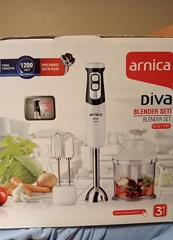 Arnica blender seti sıfır kutusunda hiç açılmadı