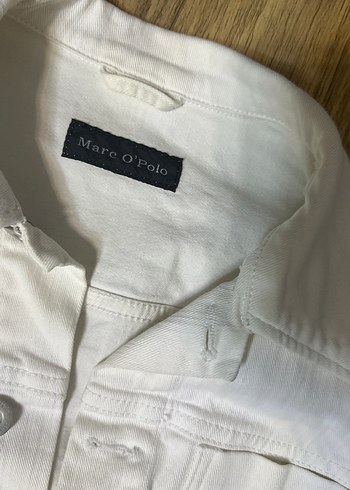 Polo Beyaz Düğmeli Kadın Denim Ceket - Görsel 5