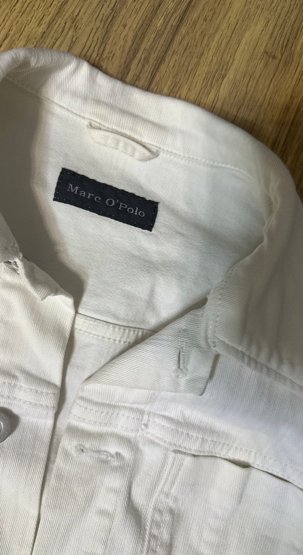 Polo Beyaz Düğmeli Kadın Denim Ceket - Görsel 5