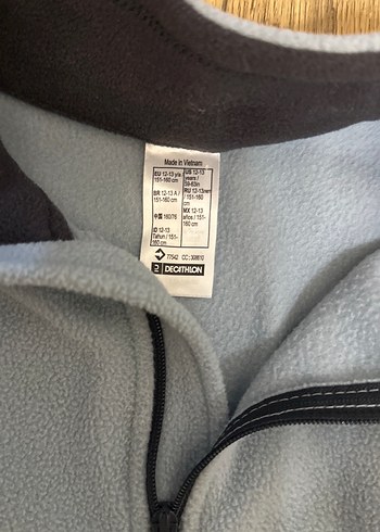 Quechua decatlon Gri Uzun Kollu Yarım Fermuarlı Erkek Polar - Görsel 4