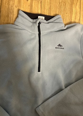 Quechua decatlon Gri Uzun Kollu Yarım Fermuarlı Erkek Polar - Görsel 2