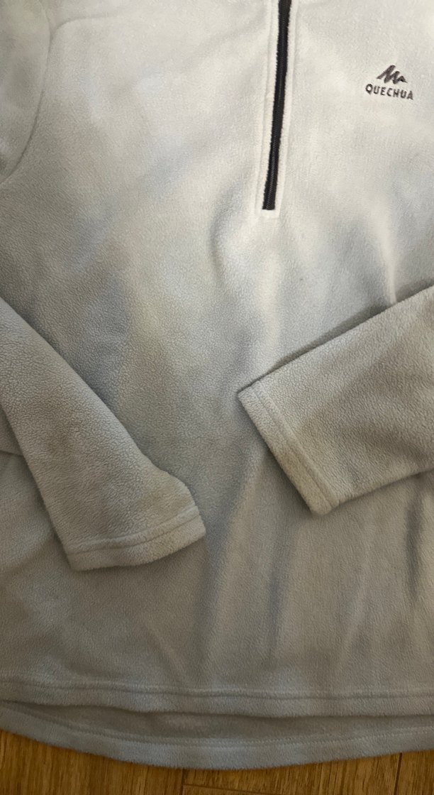 Quechua decatlon Gri Uzun Kollu Yarım Fermuarlı Erkek Polar - Görsel 3
