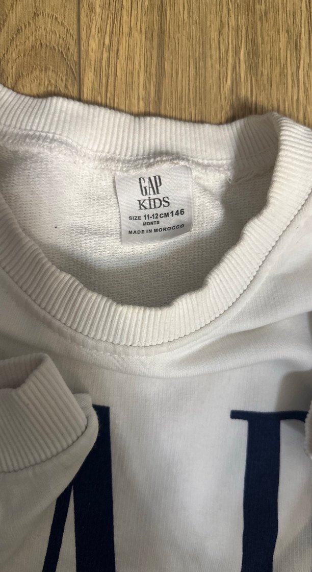 Beyaz GAP Kız Sweatshirt Uzun Kollu - Görsel 4