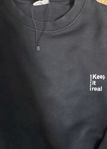 Zara çocuk Kadın Siyah Baskılı Sweatshirt - Görsel 2