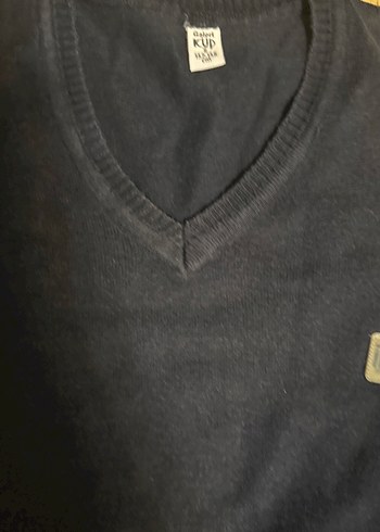 İtk Erkek Lacivert V Yaka Triko Kazak s beden - Görsel 3