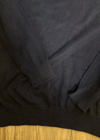 İtk Erkek Lacivert V Yaka Triko Kazak s beden - Görsel 4