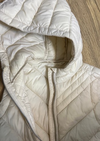 Mango 2-3 yaş Beyaz Kapüşonlu Fermuarlı çocuk Yelek - Görsel 2