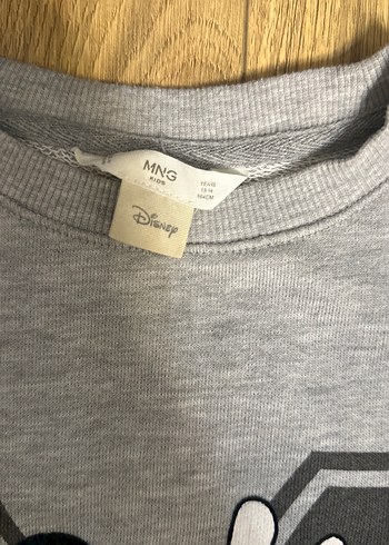 Mango Mickey Baskılı Gri Kız Sweatshirt - Görsel 4