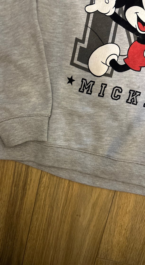 Mango Mickey Baskılı Gri Kız Sweatshirt - Görsel 3