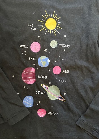 Kız Çocuk Uzun Kollu Baskılı Tişört GAP - Görsel 2