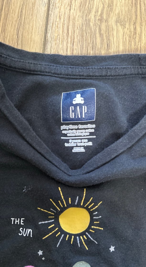 Kız Çocuk Uzun Kollu Baskılı Tişört GAP - Görsel 3