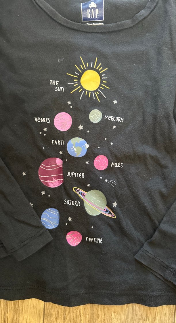 Kız Çocuk Uzun Kollu Baskılı Tişört GAP - Görsel 2