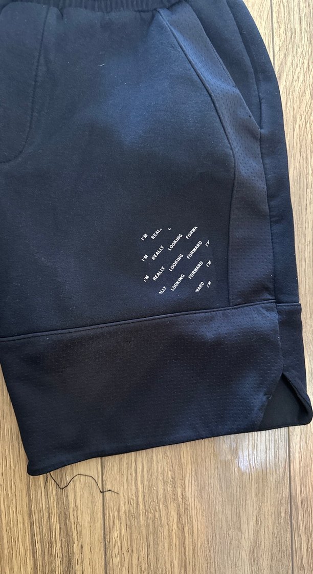 Siyah Erkek Spor Rahat Kesim Şort Zara 10 yaş - Görsel 2