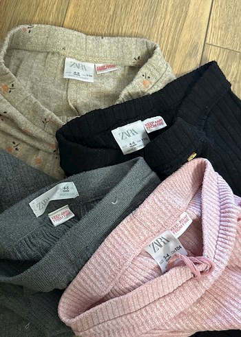 Gri Örme Kız Tayt zara 4-5 yaş - Görsel 7