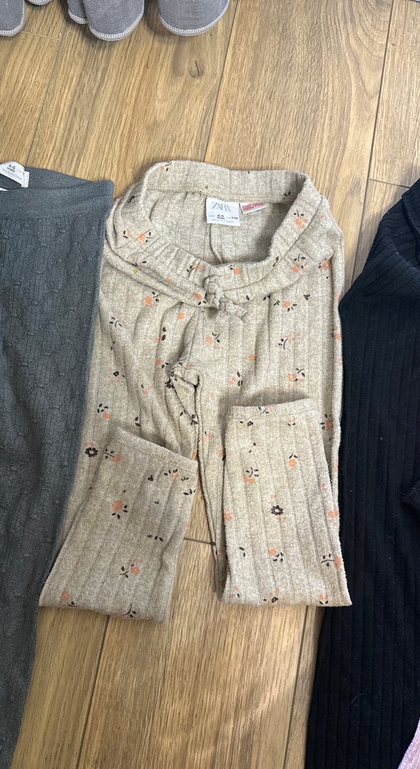 Gri Örme Kız Tayt zara 4-5 yaş - Görsel 4