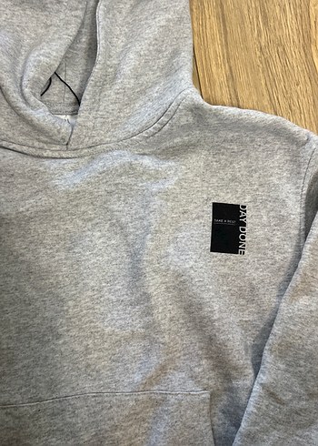 Gri Kapüşonlu çocuk Sweatshirt Zara - Görsel 2