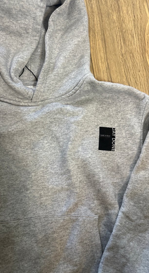 Gri Kapüşonlu çocuk Sweatshirt Zara - Görsel 2