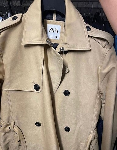 s Beden camel Renk Zara Man Trençkot