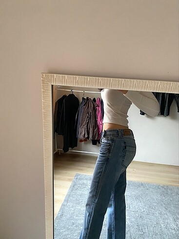 s Beden Vintage Düşük Bel Pantolon