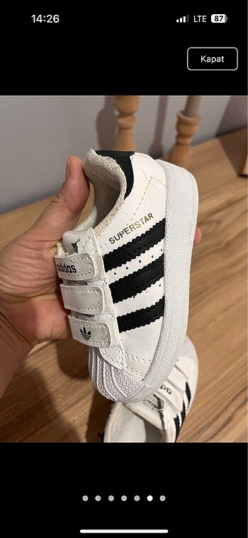 Adidas Süperstar çocuk ayakkabısı
