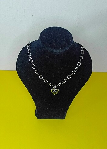 Y2K PUNK ROCK METAL GOTİK CHOKER KALPLİ KOLYE 