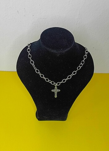 Y2K PUNK ROCK METAL GOTİK CHOKER HAÇ KOLYE