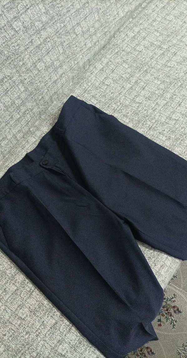 Gri Kadın Normal Kesim Kumaş Pantolon - Görsel 3