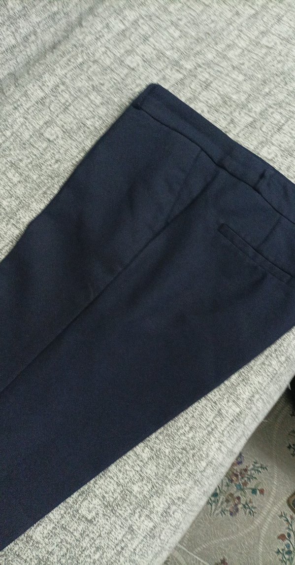 Gri Kadın Normal Kesim Kumaş Pantolon - Görsel 2