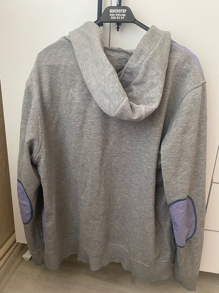 Gri Fermuarlı Spor  Ceket - Görsel 3